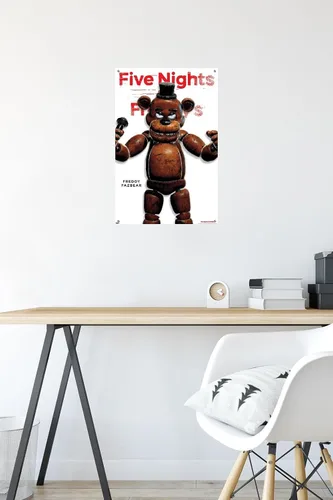 Vista 6 de Five Nights at Freddy's - Póster de pared de la serie Freddy con pasadores