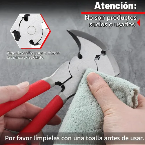 Vista 7 de SPEEDWOX Herramienta multi 9.5 pulgadas Alicates de esgrima con cortador de valla de martillo extractor de clavos Alicates de cabeza de martillo