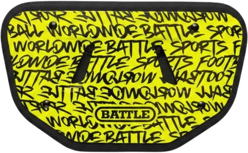 Vista 40 de Battle Sports Placa de espalda de fútbol novedosa – Protector de espalda inferior de carcasa dura con espuma contorneada para protección de alto