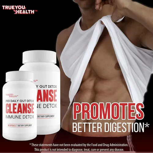 Vista 5 de Pro Daily Gut Detox Cleanse Immune Detox - Limpieza de desintoxicación con probióticos - Promueve la reducción de la hinchazón para una apariencia