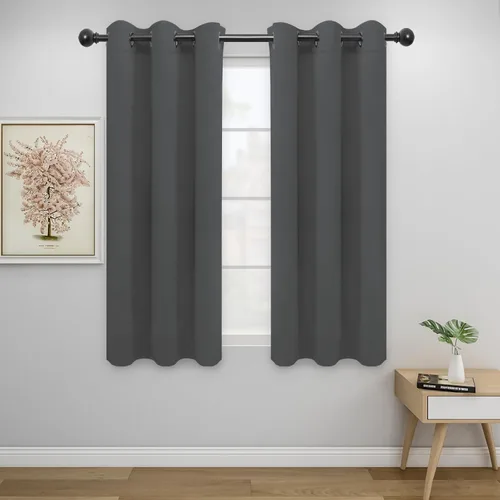 Vista 63 de Easy-Going - Cortinas opacas para dormitorio, aislamiento térmico sólido con ojales, cortinas de ventana para reducción de ruido, cortinas