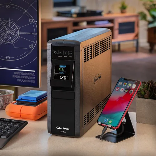 Vista 8 de CyberPower CP1350PFCLCD PFC Sinewave UPS Batería de Respaldo