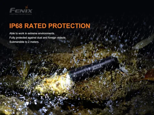 Vista 7 de Fenix Linterna LED E01 V2 de 100 lúmenes con batería alcalina AAA EdisonBright (azul)