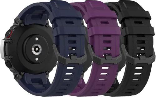 Vista 11 de E ECSEM Correa compatible con Amazfit T-Rex 2 - Correa de repuesto de silicona suave para reloj inteligente Amazfit T-Rex 2, accesorios