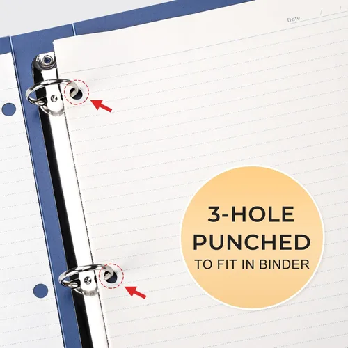 Vista 4 de EMSHOI Cuaderno con espiral A4, cuaderno de rayas universitario - 300 páginas, papel grueso de 100 g/m², se abre 180° para colocarse plano