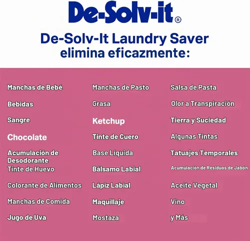 Vista 7 de De-Solv-it Orange-Sol - Protector de lavandería, removedor instantáneo de manchas para lavandería, cabello y piel seguro (12 onzas)