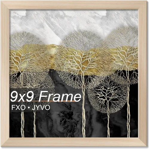 Vista 19 de Fxojyvo Marco de 4 x 4 pulgadas, marco negro para póster cuadrado de 4 x 4, peso ligero y altamente transparente, marco de 4 x 4 para pared, 1