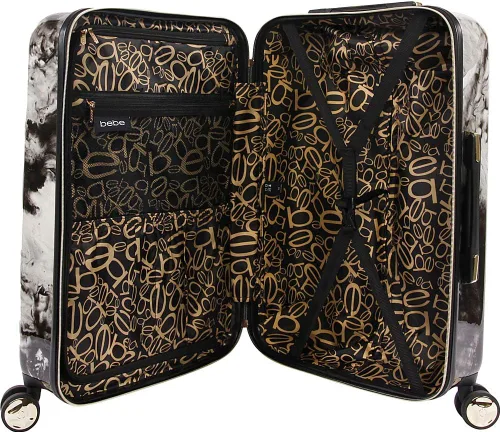 Vista 2 de BEBE Teresa Juego de maletas de 3 piezas para mujer Mármol negro BE-PC-15400-3-BKMB