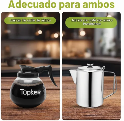 Vista 7 de Cepillo de limpieza para cafetera, curvado, antiarañazos, cerdas
