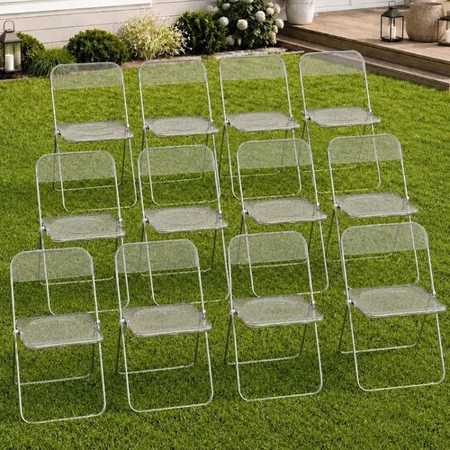 Vista 40 de JPBSTO Paquete de 2 sillas plegables de plástico negro, par ejecutivo apilable para oficina, sala de conferencias, área VIP (capacidad de 300 libras)