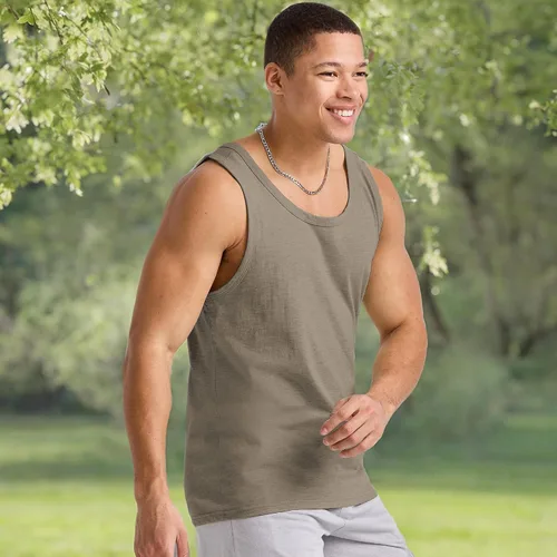 Vista 6 de Hanes Originals Top, 100% algodón para hombre, camiseta sin mangas