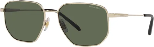 Vista 3 de ARNETTE Gafas de sol cuadradas An3086 Sling para hombre, Oro claroverde oscuro
