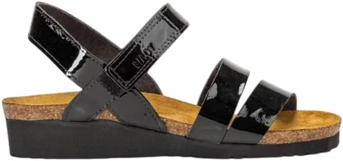 Vista 50 de Naot Kayla sandalia con taco de cuña para mujer Piel de lagarto beige