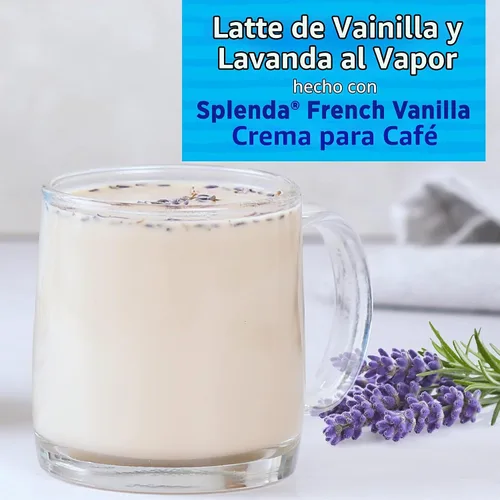 Vista 6 de SPLENDA Crema de café de vainilla francesa baja en calorías, sin azúcar, botella de 8 onzas líquidas