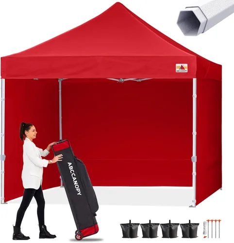 Vista 25 de ABCCANOPY - Tienda de campaña con dosel de primera calidad, sombra instantánea comercial, 10 x 15, serie premium, gris