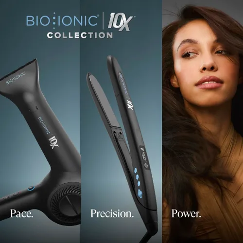 Vista 9 de Bio Ionic Secador de pelo de velocidad ultraligera 10X, secador de pelo con calor y velocidad ajustables, función de memoria, herramienta
