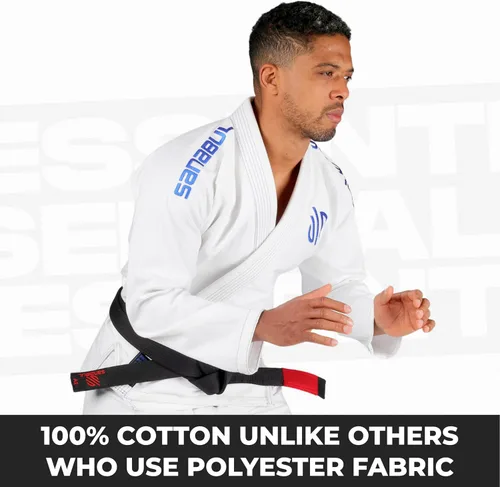 Vista 6 de Sanabul Essentials V.2 Ultra Light BJJ Jiu Jitsu Gi (ver guía especial de tallas)