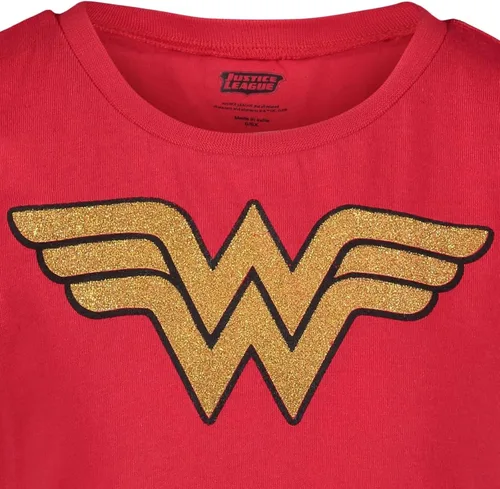 Vista 9 de DC Comics Wonder Woman - Paquete de 4 camisetas para niñas, Oro