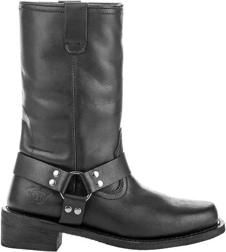 Vista 4 de Highway 21 Botas Spark, botas protectoras de cuero para motocicleta para hombres y mujeres, ropa para todo tipo de clima para conducción resistente