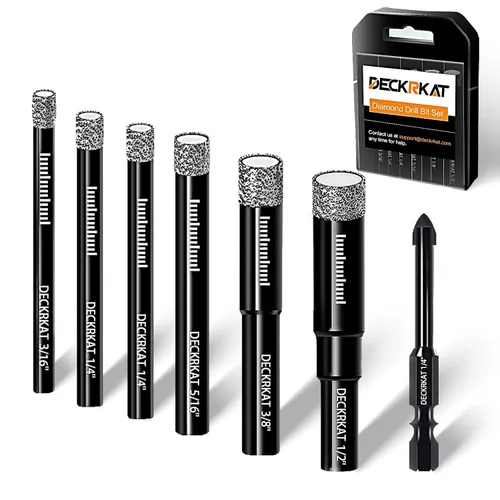 Vista 15 de 3 paquetes de brocas de diamante seco de 5/8" 14mm con soldadura al vacío, sierras de agujero de diamante para azulejos de granito, cerámica