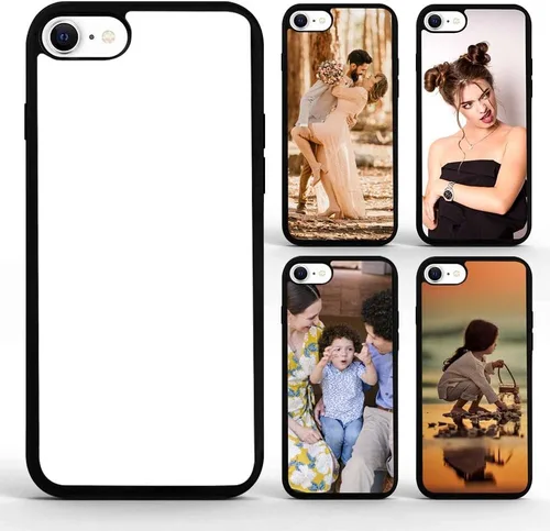 Vista 21 de Funda de teléfono de sublimación compatible con iPhone 11/5 piezas, prensa de calor personalizada imprimible en blanco, aluminio y TPU suave