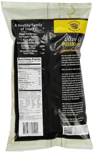 Vista 2 de Good Health chips de patatas de aceite de oliva, estilo hervido.
