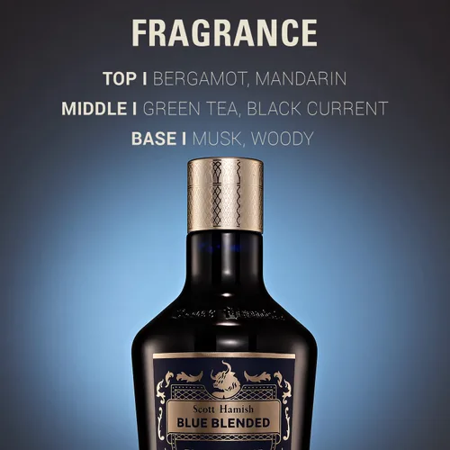 Vista 6 de Scott Hamish Blue Blended Toner Essence - Esencia de tóner facial para hombre con ácido hialurónico y aminoácidos, tóner hidratante que restaura