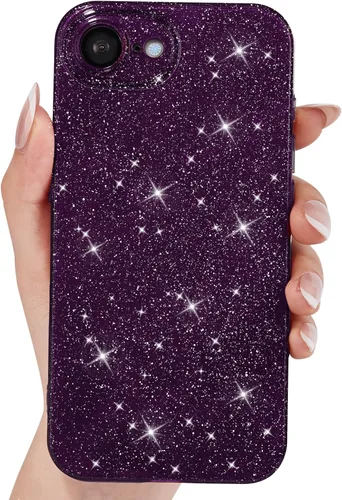 Vista 98 de Svanove Funda para iPhone 11 con Purpurina, Brillante Femenina Linda con Brillo Resplandeciente Reluciente Luminosa Funda de Teléfono para Mujeres