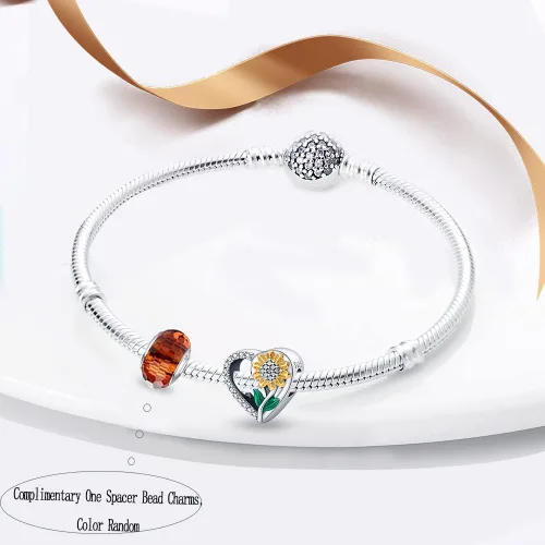 Vista 172 de LNQOBU Happy Life - Colgante para pulseras de abalorios, plata de ley 925 para mujer (con un espaciador de cuentas)