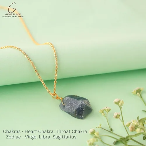 Vista 4 de Collar de cristal crudo, collar de piedra áspera, delicado colgante de piedra, cristales curativos para belleza, amor y energía positiva, regalo