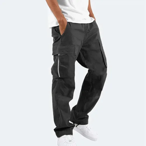 Vista 2 de EELHOE Mens Cargo Pants Lightweight Ripstop Relaxed Fit Trousers Hiking Work Outdoor Bottom Pant with Multi-Pocket