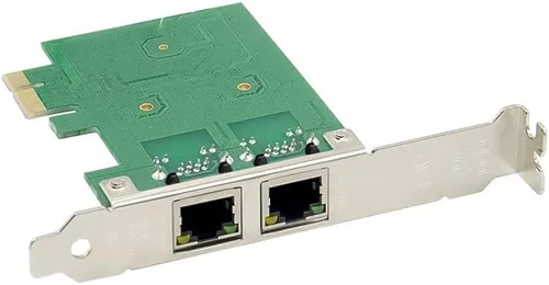 Vista 7 de X-MEDIA XM-NA3820 PCI-E 2 puertos Dual 10/100/1000Mbps Gigabit Ethernet PCI Express (PCIe x1) Tarjeta adaptadora de red de servidor Chipset