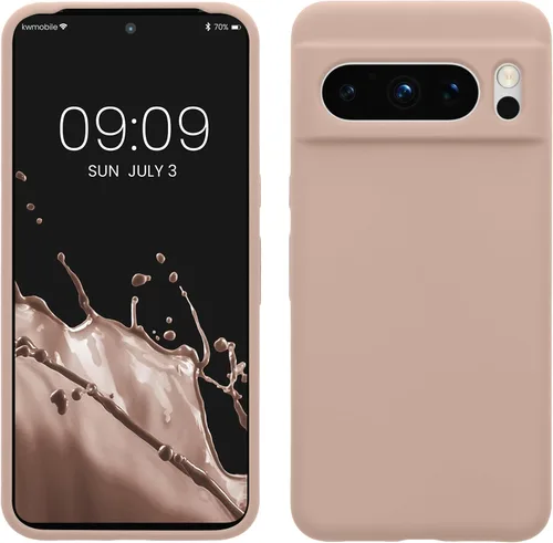 Vista 27 de kwmobile Funda compatible con Google Pixel 7 Pro - Funda de silicona TPU con acabado suave - Piedra antigua