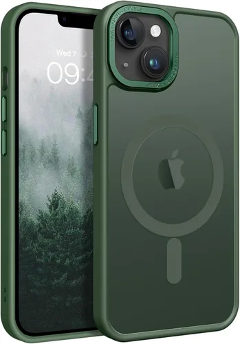 Vista 15 de BENTOBEN Funda magnética para iPhone 14 Plus, compatible con MagSafe, translúcida mate, esmerilada, delgada, ligera, a prueba de golpes