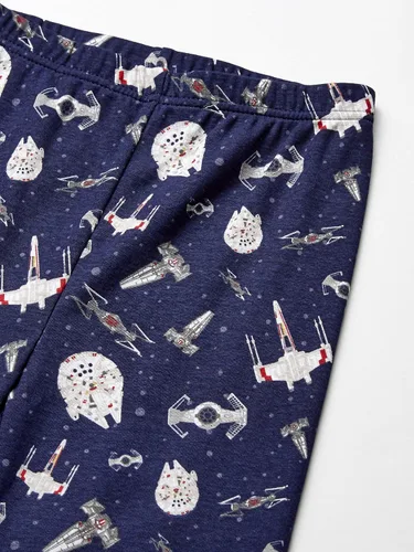 Vista 4 de Spotted Zebra Disney Marvel Star Wars Conjuntos de pijama de algodón ajustados para bebés niños pequeños y niños