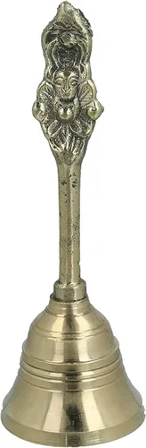 Vista 4 de Campana de servicio de mano de 3.5" de 1.5 pulgadas de diámetro - latón pulido