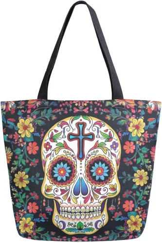 Vista 11 de Chic Funny Cute Pattern Big Handle Extra Large Shoulder Tote Bag for Beach Travel Weekender Gym Grocery Shopping