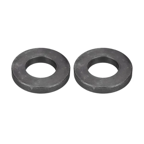 Vista 20 de Uxcell Arandela plana de acero al carbono para pernos M8, 10 piezas M8 x 16 x 1.5mm, aleación de acero negro oxidado de grado 8.8, sujetadores