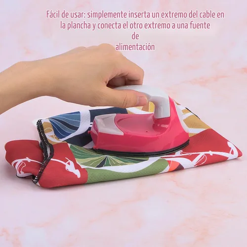 Vista 2 de Práctica mini plancha de vapor para viajes, hogar, hogar, hotel - Plancha de ropa eléctrica