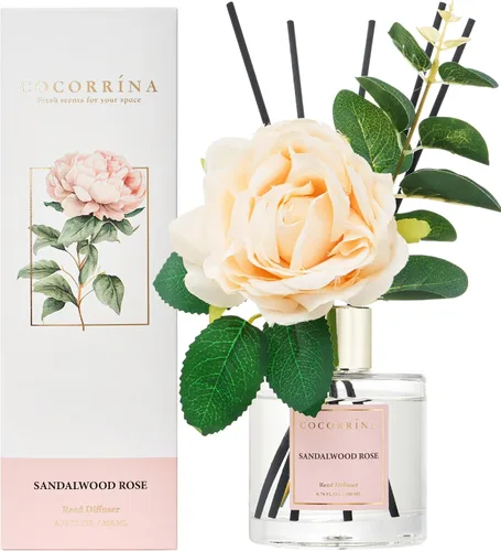 Vista 64 de Difusor de Varillas Cocorrína - Difusor Aromatizante con Aroma de Arroyo de Bambú con 8 Varillas, Difusor de Fragancia para Hogar, Decoración