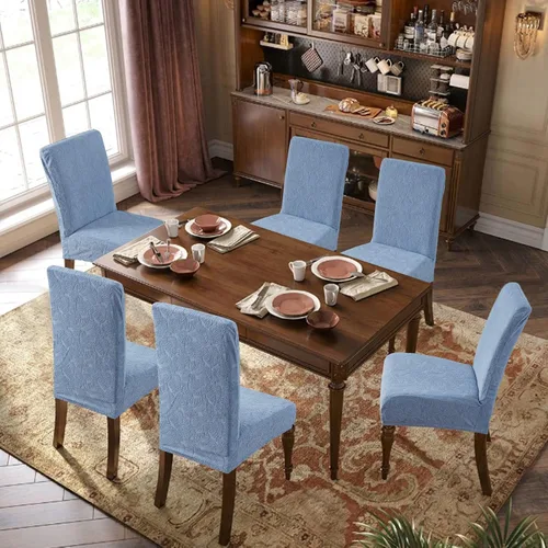 Vista 82 de Fundas impermeables para sillas de comedor, fundas elásticas para sillas Parsons, para comedor, cocina, funda protectora para silla de comedor