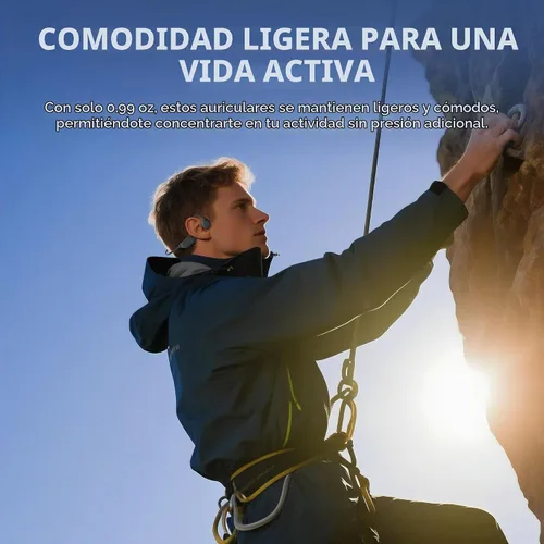 Vista 9 de Auriculares de conducción ósea Auriculares de oído abierto Auriculares Negro clásico