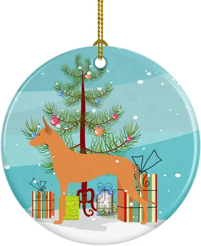 Vista 47 de Caroline's Treasures Cavalier King Charles Spaniel - Adorno de cerámica para árbol de Navidad, decoración colgante para el hogar, Navidad, fiestas