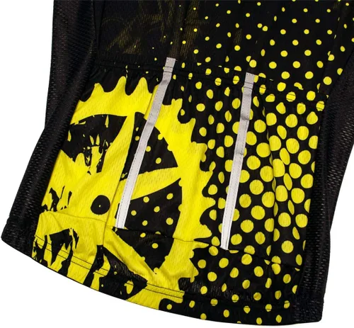 Vista 9 de Sportswear Cycling Jerseys Short Sleeve Bike Clothing Bike top Men MTB Jersey Breathable Summer Black