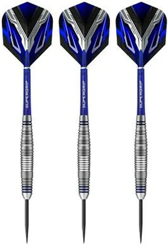 Vista 2 de Harrows Vespa Dardos de latón con punta de acero con vuelos Prime y ejes de fusión SuperGrip, 0.85 oz