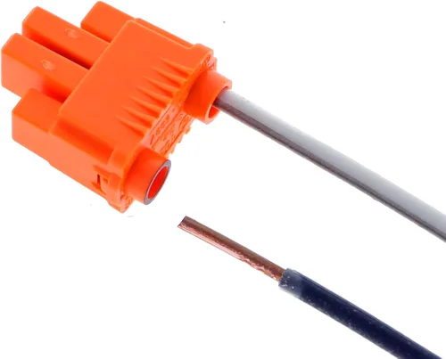 Vista 6 de Ideal Electrical 30-352J - Enchufe de alimentación de desconexión para luminarias, 2 cables, naranja, (paquete de 150)