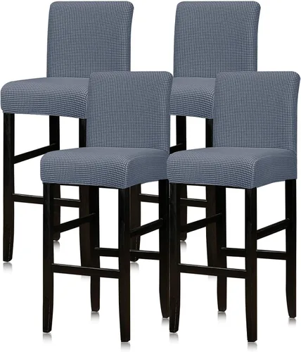 Vista 63 de Lellen - Fundas para taburete de bar de jacquard, fundas para silla de taburete de bar, fundas para silla de bar, fundas para taburete de bar