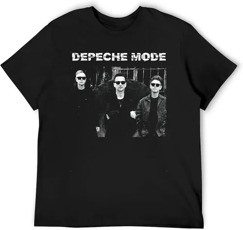 Vista 3 de Camiseta de algodón de moda con cuello redondo y manga corta para hombre