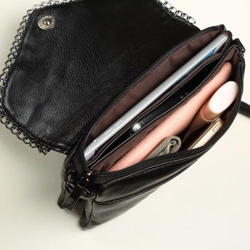 Vista 5 de 2020 Bolso de hombro para mujer, pequeño, negro, bolso de mano para mujer, bolso femenino, bolsos de noche para fiesta, bolsos de embrague
