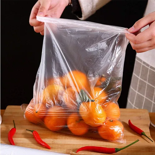 Vista 7 de 3 rollos de bolsas de plástico desechables para almacenamiento de alimentos - 3 tamaños - 240 bolsas